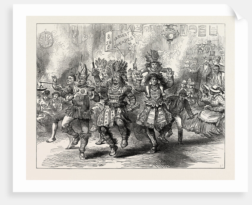 The Centennial Celebration of American Independence: An Indian Carnival: Philadelphia Street Scene on the Night of the Fourth of July, 1876. by Anonymous