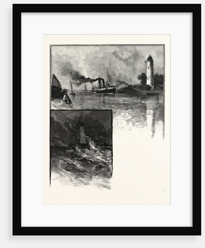 Burlington Canal (Top); Pier End Light (Bottom), Canada by Anonymous