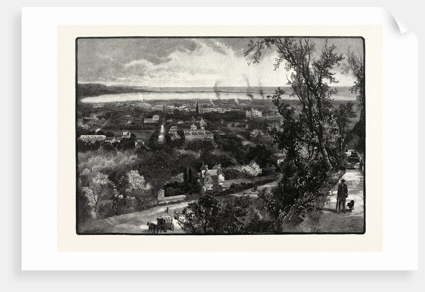 Hamilton and Burlington Bay, from the Mountain, Canada by Anonymous