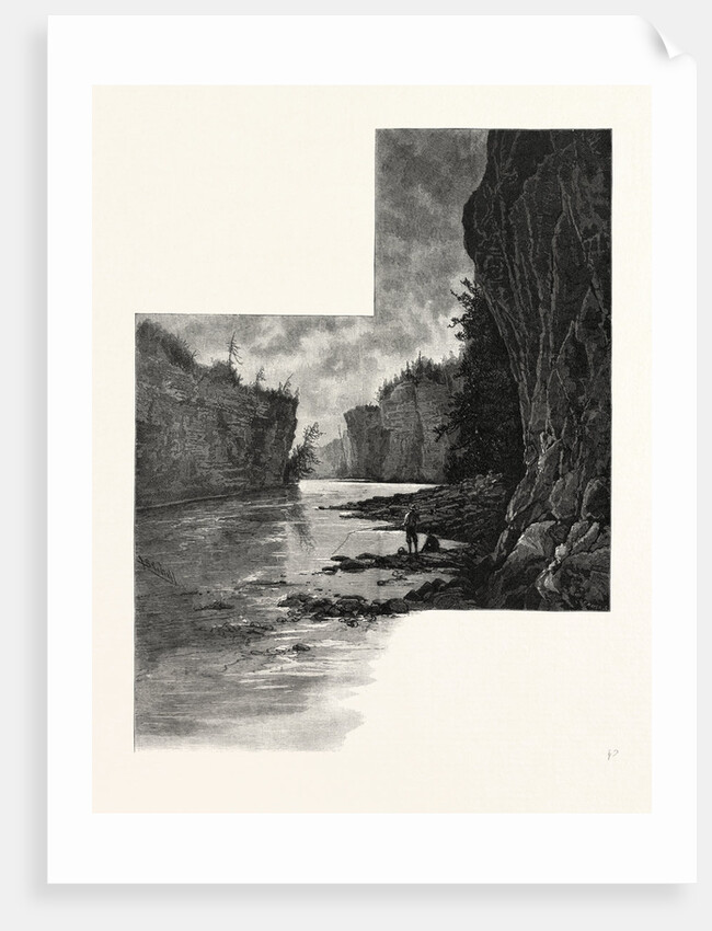 Meeting of the Waters, Junction of Grand and Irvine Rivers, Elora, Canada by Anonymous