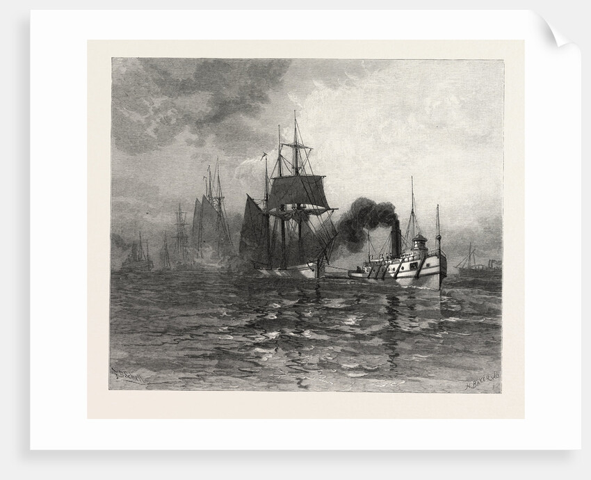 A Tow on Lake St. Clair, Canada by Anonymous