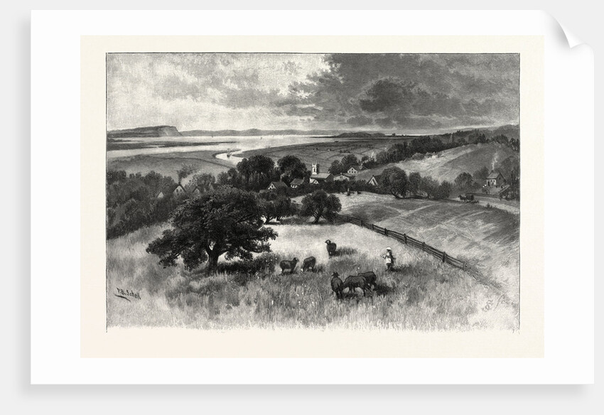 Grand Pre, and Basin of Minas, from Wolfville, Canada by Anonymous