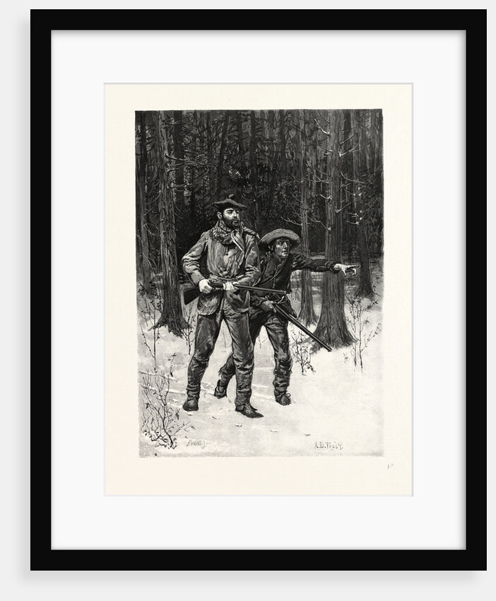 Nova Scotia, There He is! the Hunt, Hunting, Canada by Anonymous