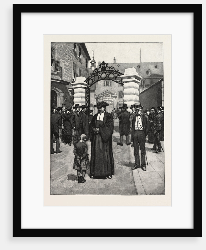 Quebec, at the Gate of Laval University, Canada by Anonymous