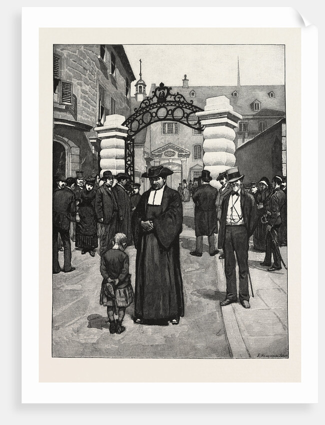 Quebec, at the Gate of Laval University, Canada by Anonymous