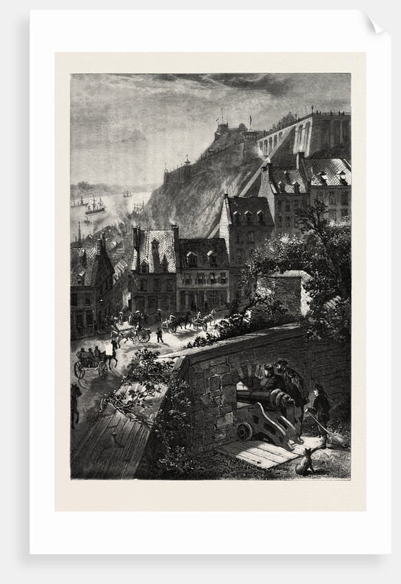 Quebec, a Glimpse from the Old City Wall, Canada by Anonymous