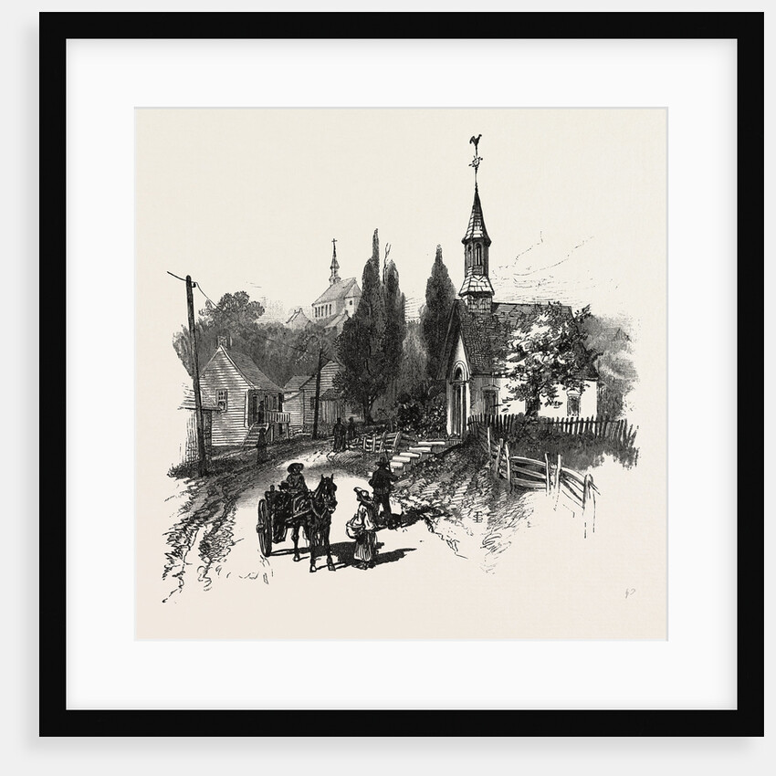 French Canadian Life, L'Ange Gardien., Canada by Anonymous