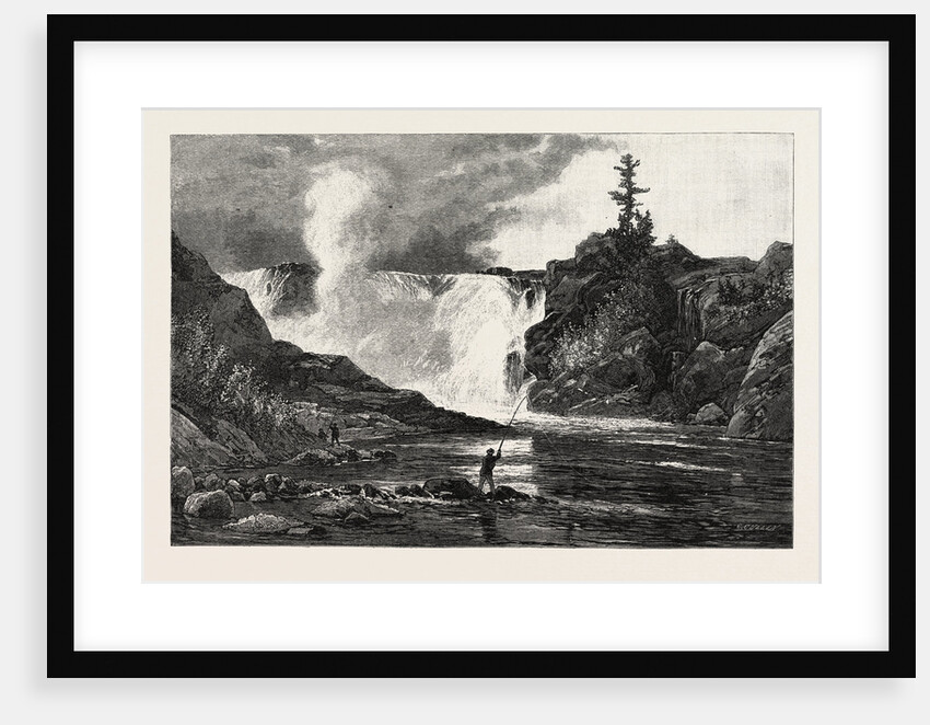 French Canadian Life, Falls of the Chaudiere Near Quebec, Canada by Anonymous