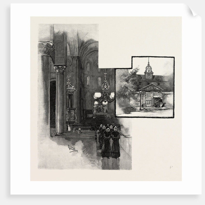 Montreal, in the Chapel of Grey Nunnery and the Gateway of the Seminary of St. Sulpice, Canada by Anonymous