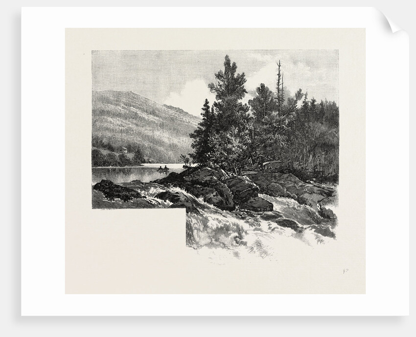 The Lower Ottawa, Mcgillivray's Chute, River Rouge, Canada by Anonymous