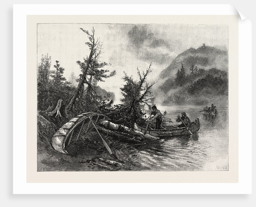 Lower Ottawa, on the Portage, Lake Comandeau, Canada by Anonymous