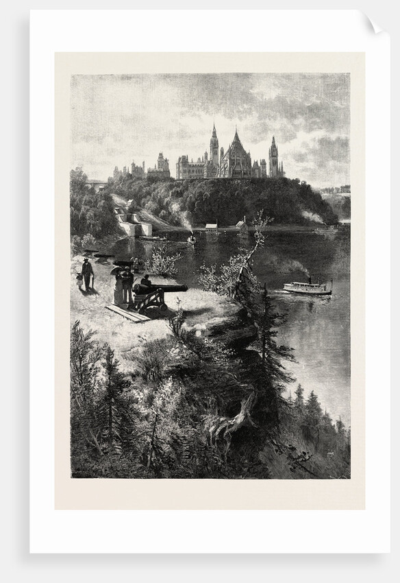Ottawa, Parliament Buildings, from Major's Hill, Canada by Anonymous