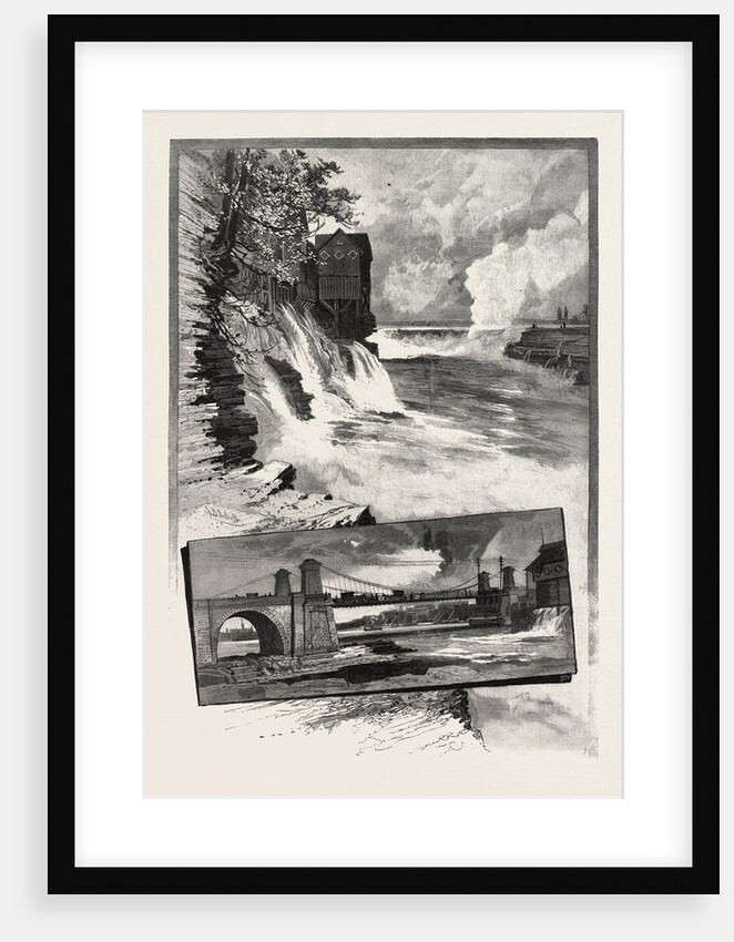 Ottawa, Chaudiere Falls, and Suspension Bridge, Canada by Anonymous