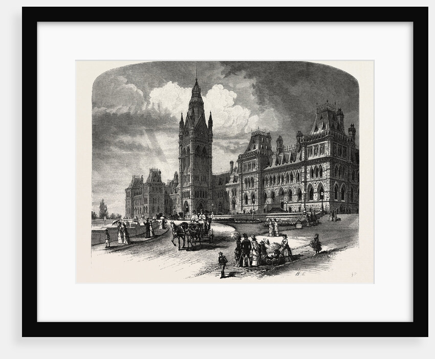 Ottawa, Main Buildings, Houses of Parliament, Canada by Anonymous