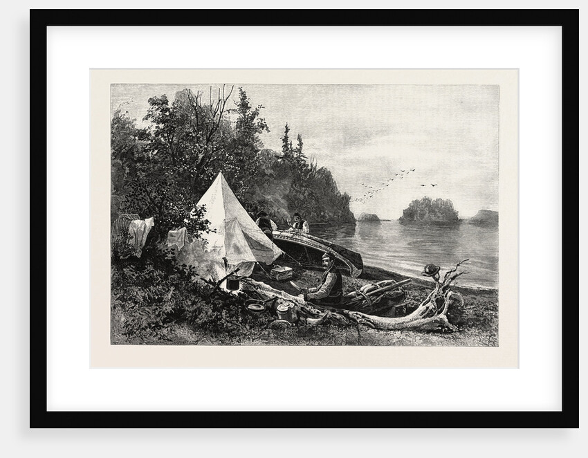 The Upper Lakes, Camp on Victoria Island, Canada by Anonymous