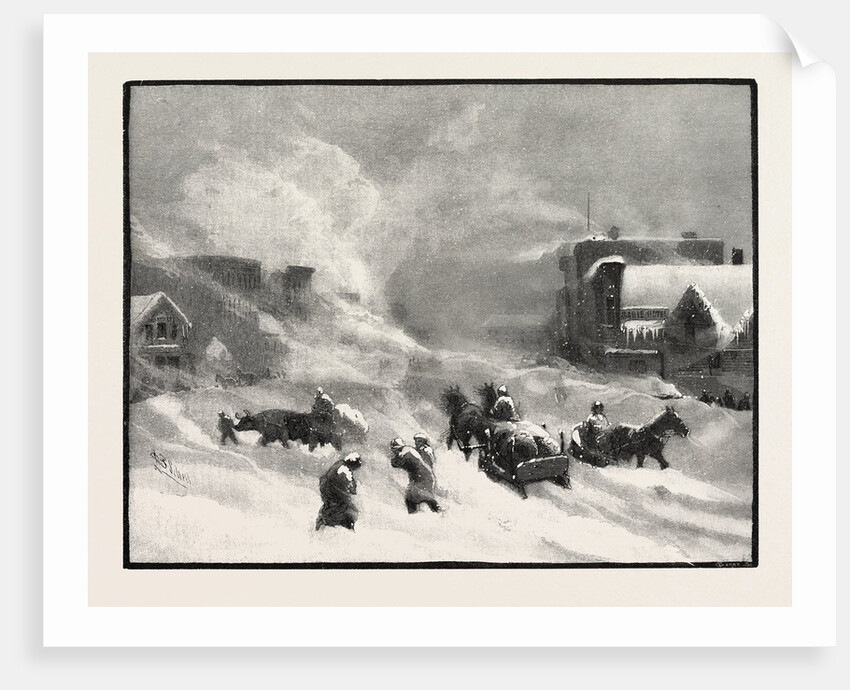 A Blizzard in Winnipeg, Canada by Anonymous