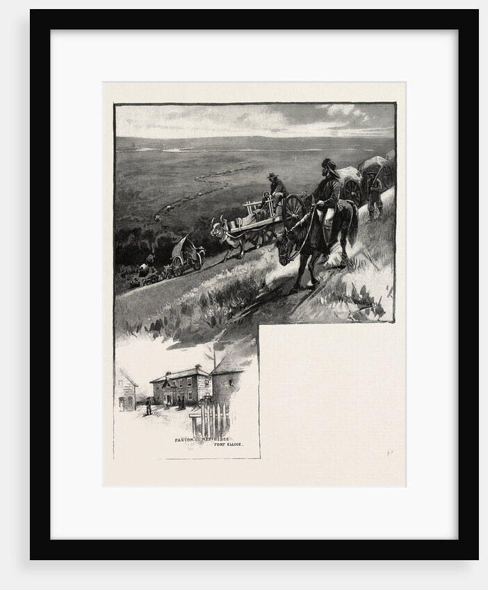 Emigrant Train, Assineboine Valley, Canada by Anonymous