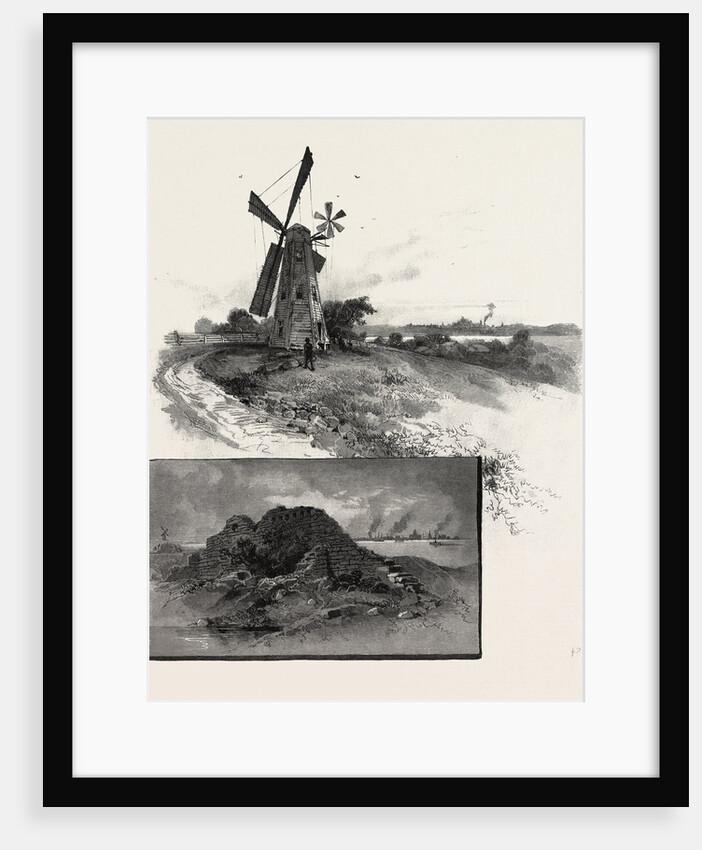 Niagara District, Old Fort Erie, and Windmill, Canada by Anonymous