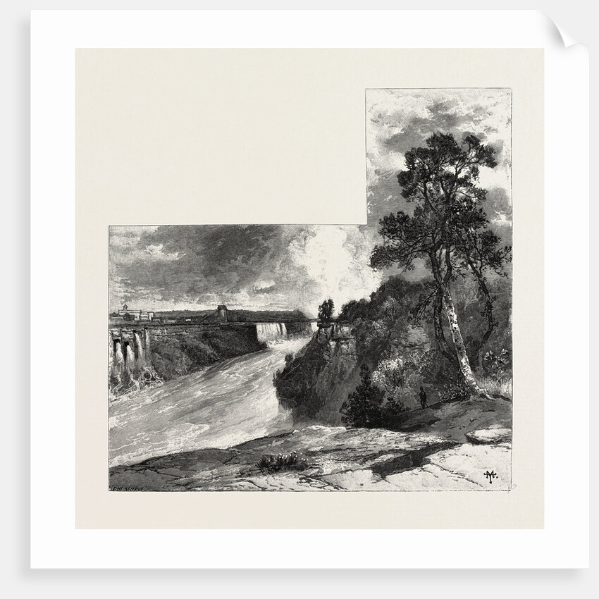 A Glimpse of the Niagara Falls from Clinton, Canada by Anonymous