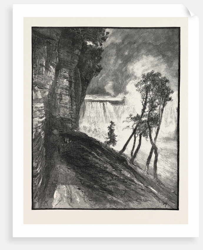 The Horse-Shoe Fall, from Under Cliff at Goat Island, Canada by Anonymous