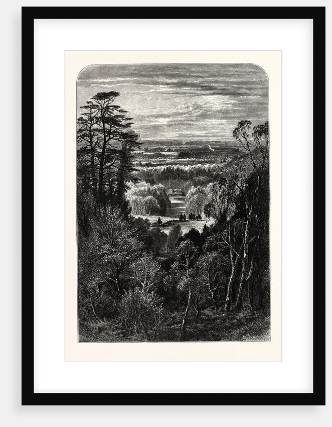 The Fishing Temple, Virginia Water, from the Belvidere. Village Being in the Borough of Runnymede in Surrey by Anonymous