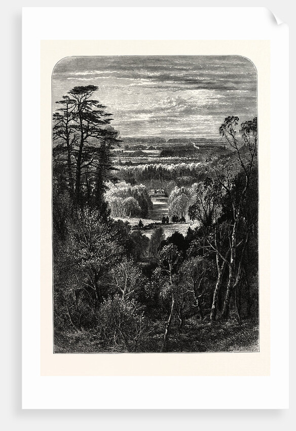 The Fishing Temple, Virginia Water, from the Belvidere. Village Being in the Borough of Runnymede in Surrey by Anonymous