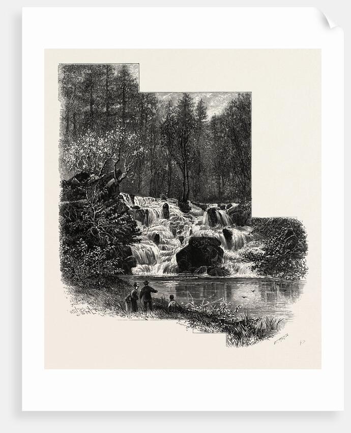The Cascade, Virginia Water, Village Being in the Borough of Runnymede in Surrey by Anonymous