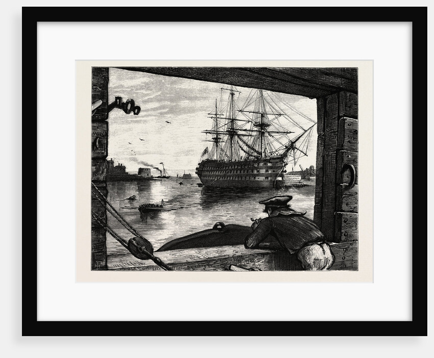 The Victory, Nelson's Ship. Horatio Nelson, 1st Viscount Nelson, British Admiral by Anonymous