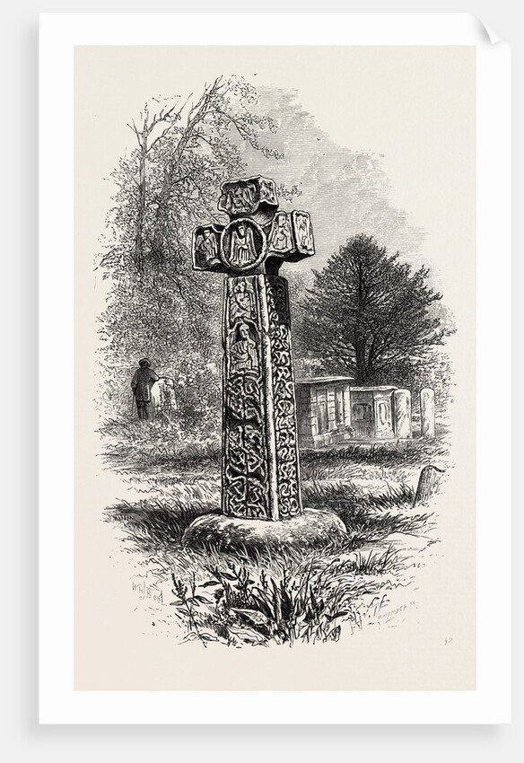 Cross at Eyam, Derbyshire, England by Anonymous