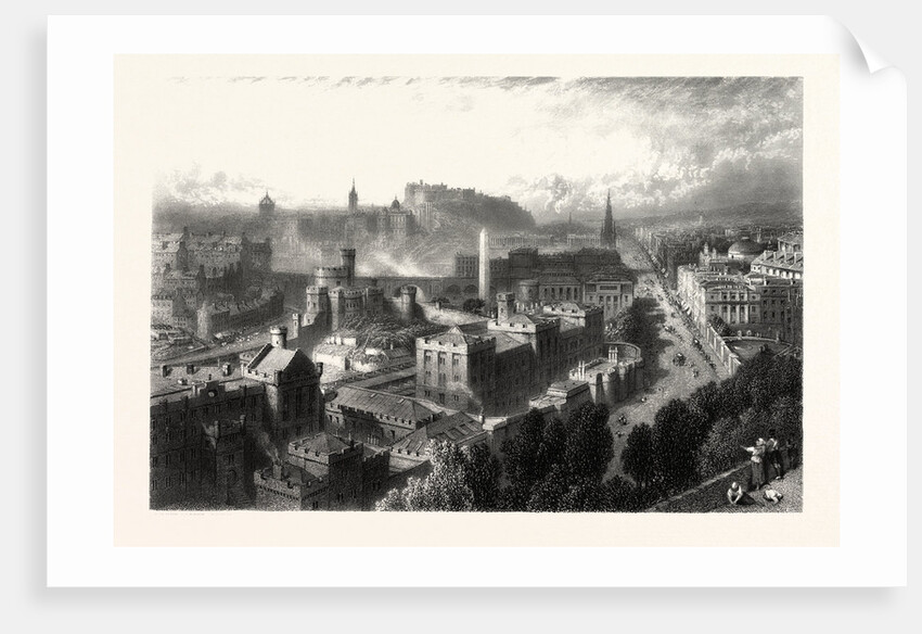 Edinburgh from Calton Hill, Scotland by Anonymous