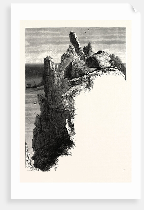 The Logan Rock, Cornwall by Anonymous