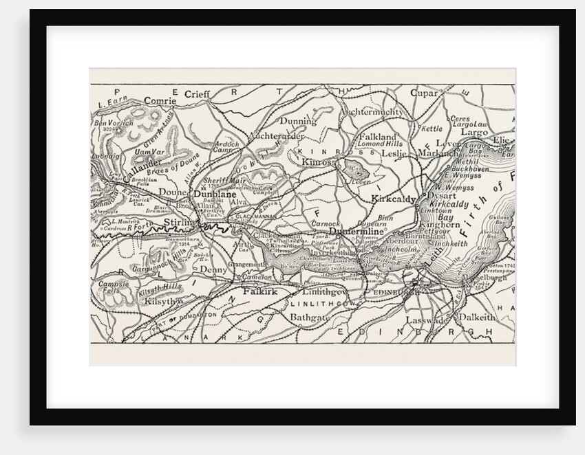 Map of the Forth, UK, Scotland by Anonymous
