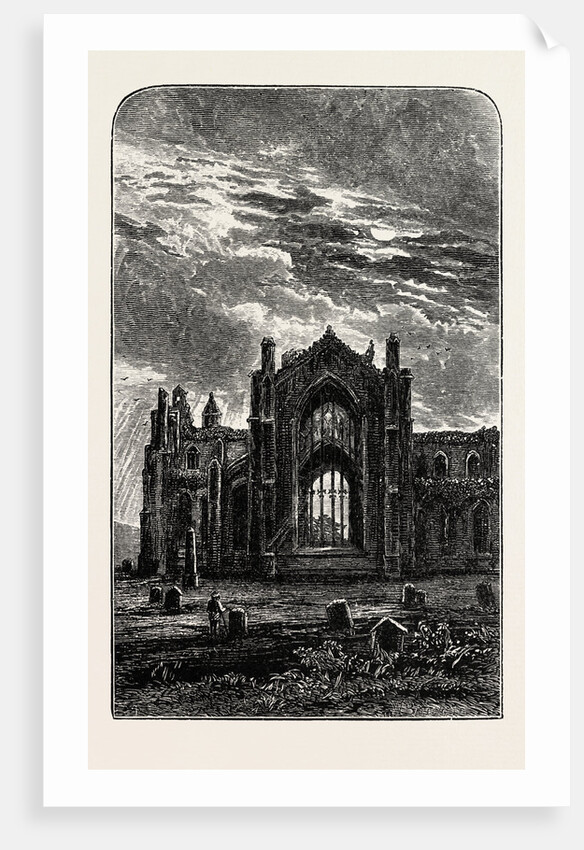 Melrose Abbey: The East Window by Anonymous