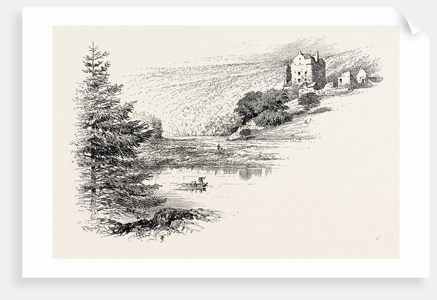 Neidpath Castle is an L-Plan Rubble-Built Tower House by Anonymous