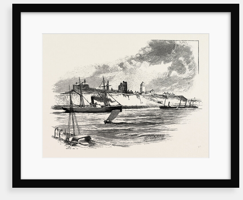 The River at Tynemouth Castle by Anonymous