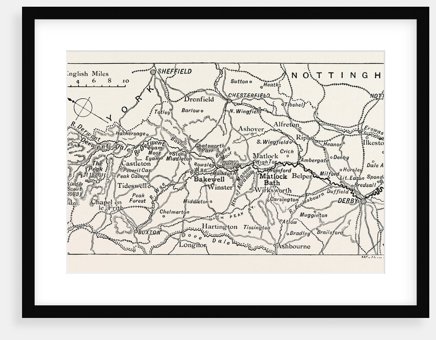 Map of the Course of the Derwent by Anonymous