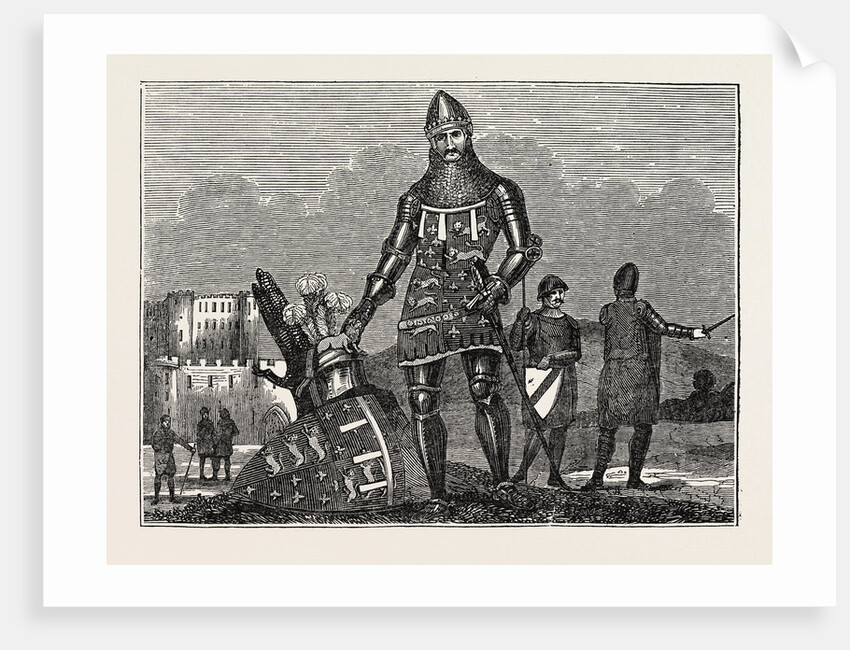 Military Costume of Edward the Black Prince, Edward of Woodstock, in 1376. by Anonymous