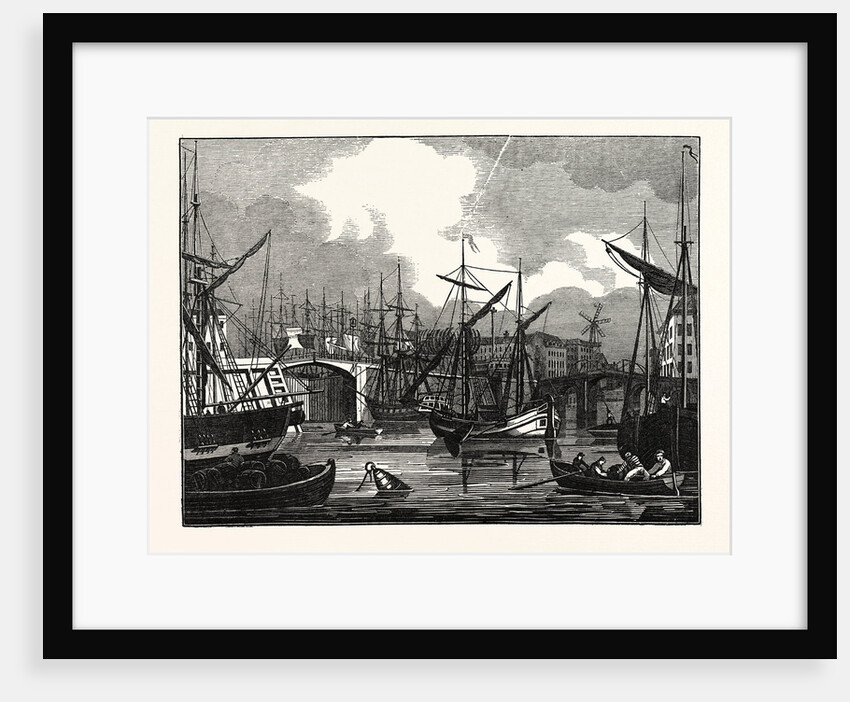 Hull, in Yorkshire. View of the North Bridge by Anonymous