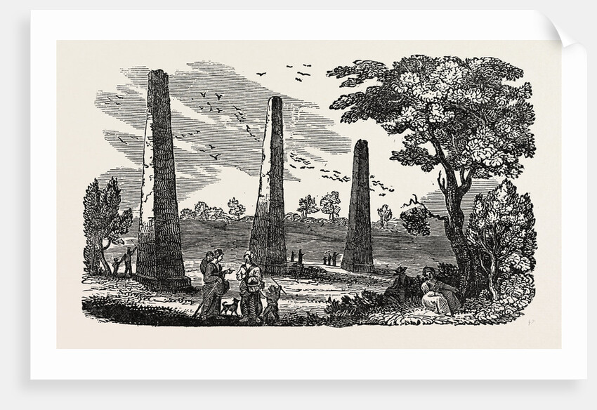 The Arrows, Near Boroughbridge, Yorkshire: The Three Columns, Called the Devil's Arrows by Anonymous