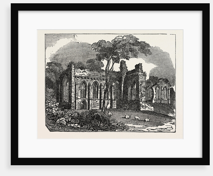 Egglestone Abbey, on the Southern (Yorkshire) Bank of the River Tees in County Durham, England by Anonymous