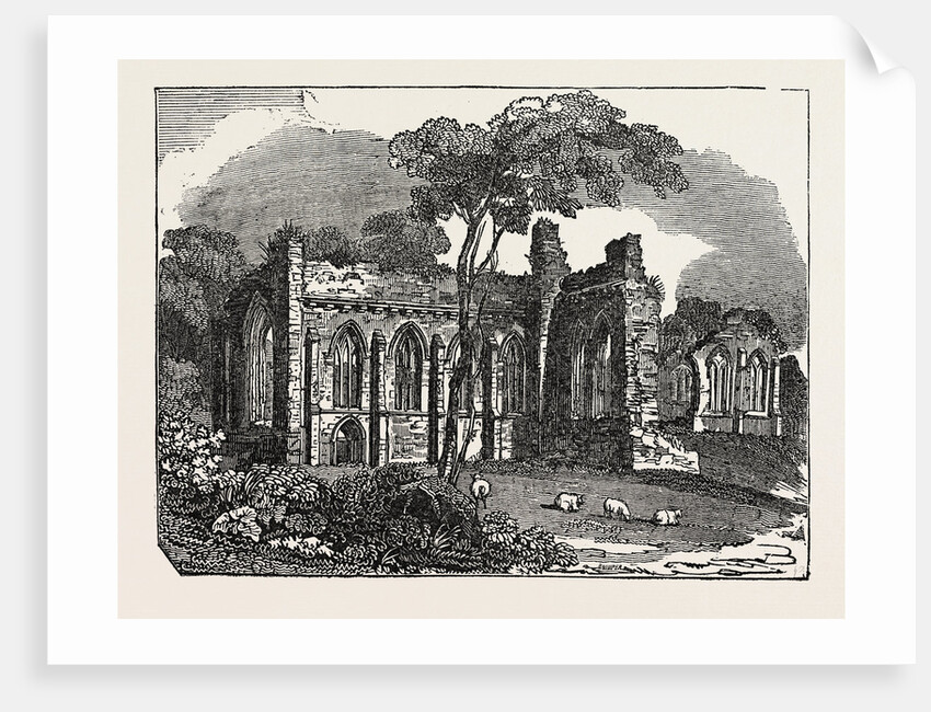 Egglestone Abbey, on the Southern (Yorkshire) Bank of the River Tees in County Durham, England by Anonymous