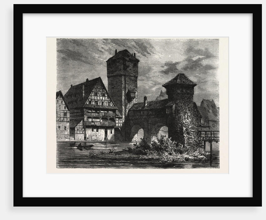 Nuremberg: Old Prison on the Pegnitz, Germany by Anonymous