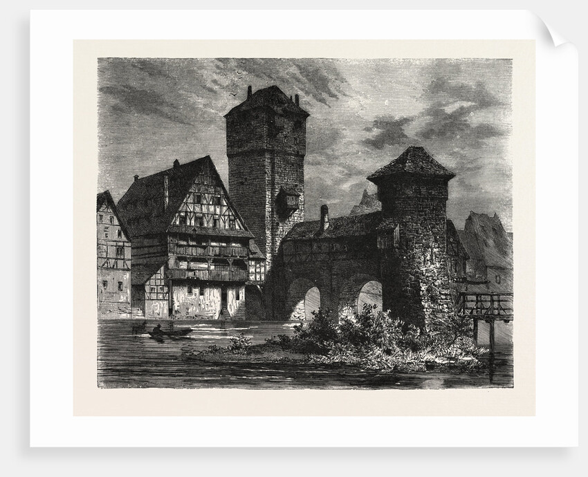 Nuremberg: Old Prison on the Pegnitz, Germany by Anonymous
