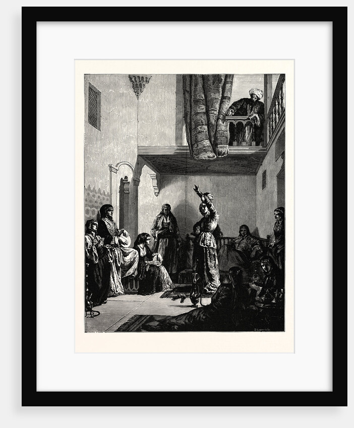 A Turkish Courtyard Scene by Anonymous