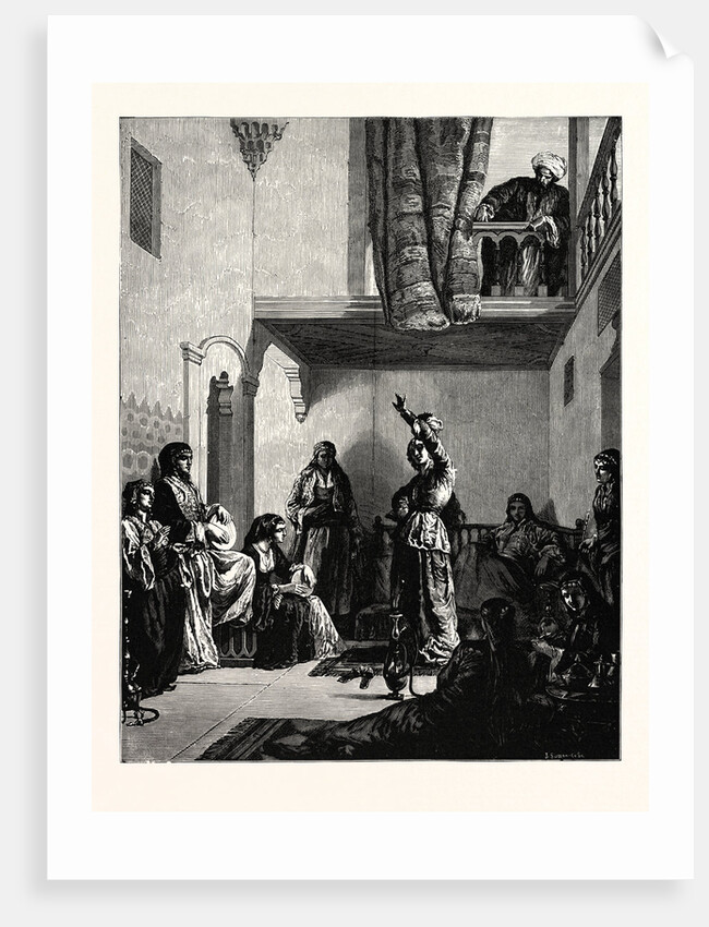 A Turkish Courtyard Scene by Anonymous