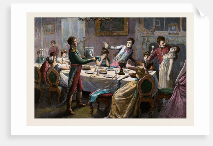 The Head of Ferdinand Von Schill. Head Floating behind Glass by Anonymous