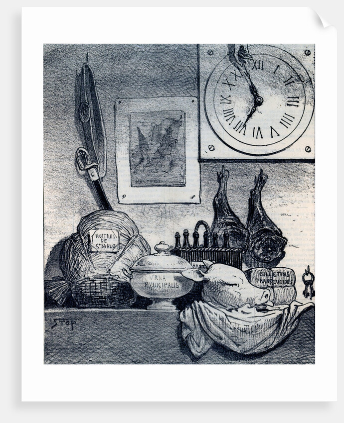 Food Shop in 19th Century France by Anonymous