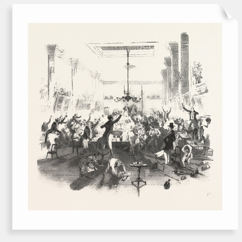 Cheering the Speech. 19th Century by Anonymous