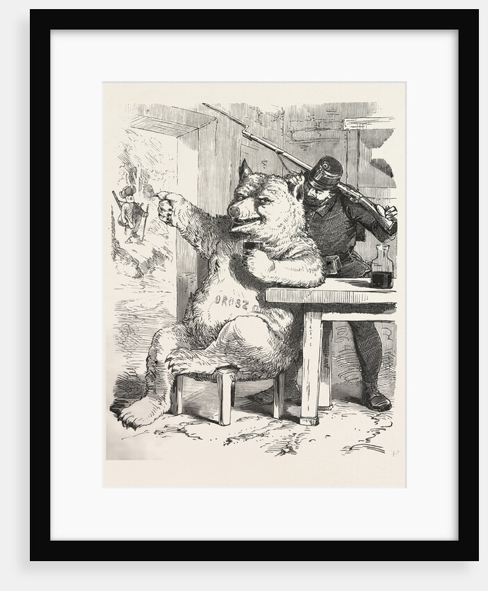 Bear Having a Glass of Wine by Anonymous