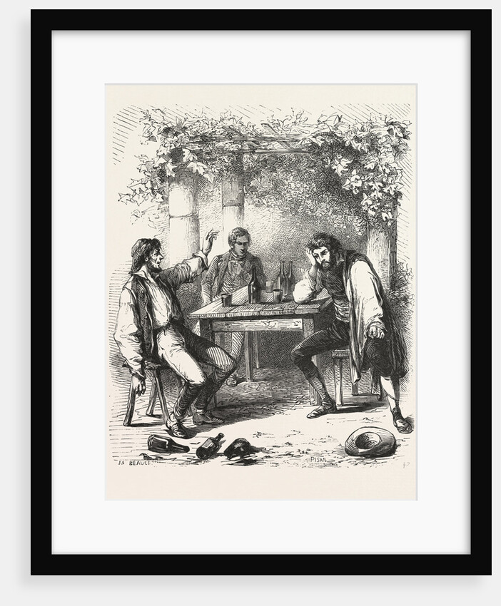 A Glass of Wine in the Garden by Anonymous